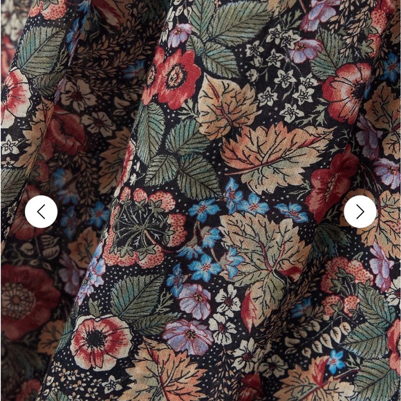 DÔEN Ischia shirred floral-print organic cotton-voile midi dress - Picture 7 of 10